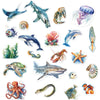 Chefan Ocean Animal Felt Board Story Pieces, Flannel Under The Sea Figure Precut Graph Marine Animals Themed Toy For Preschool S