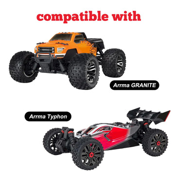 HobbyPark Aluminum Rear Hubs for Arrma 1/10 Granite 4X4,Typhon, Big Rock, Senton, Replacement of AR330467,Option Parts (Navy Blu