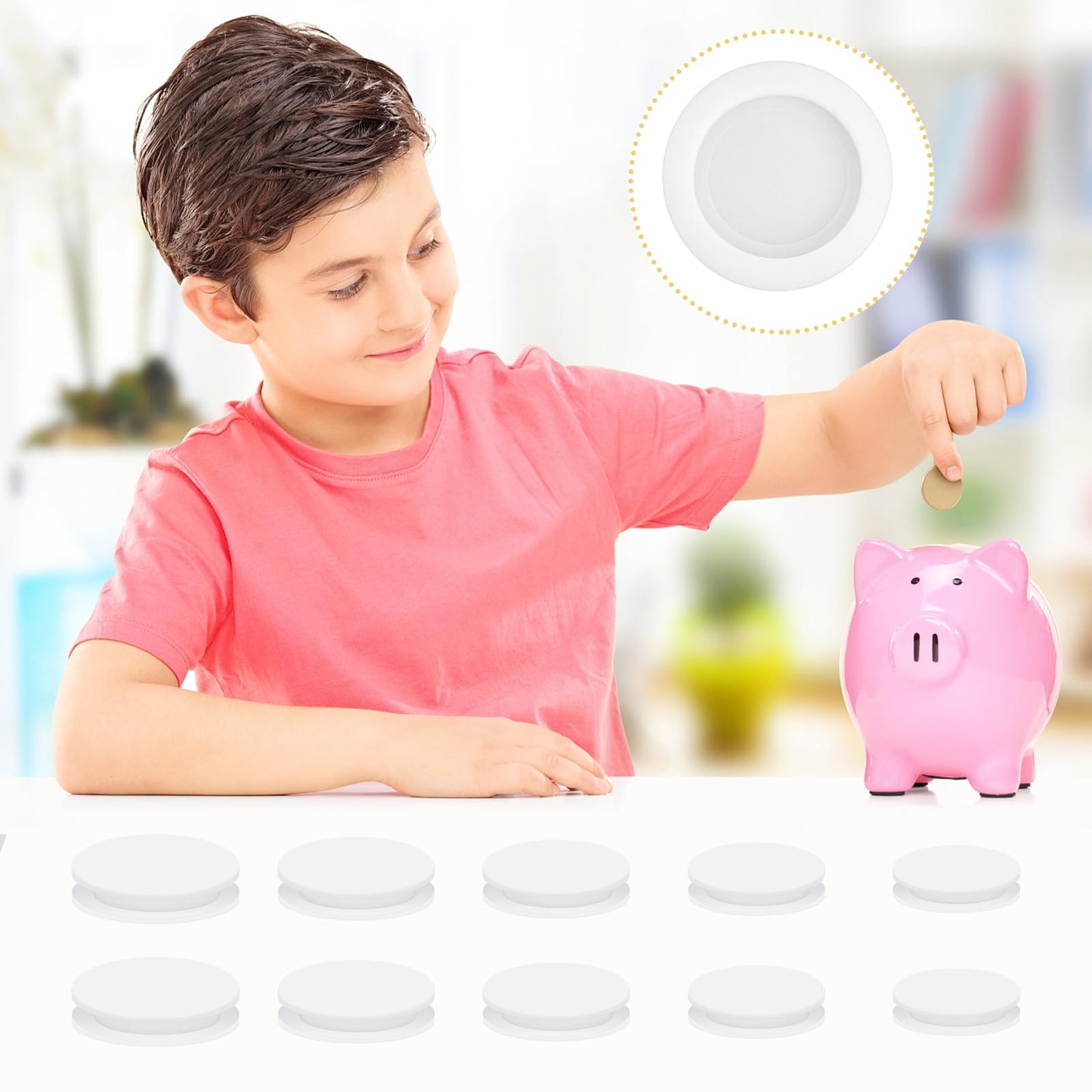 24 Pcs Piggy Bank Stopper Piggy Bank Plug Rubber Plugs For Holes Multi Purpose Round Piggy Bank Plug Packaging Accessories Piggy