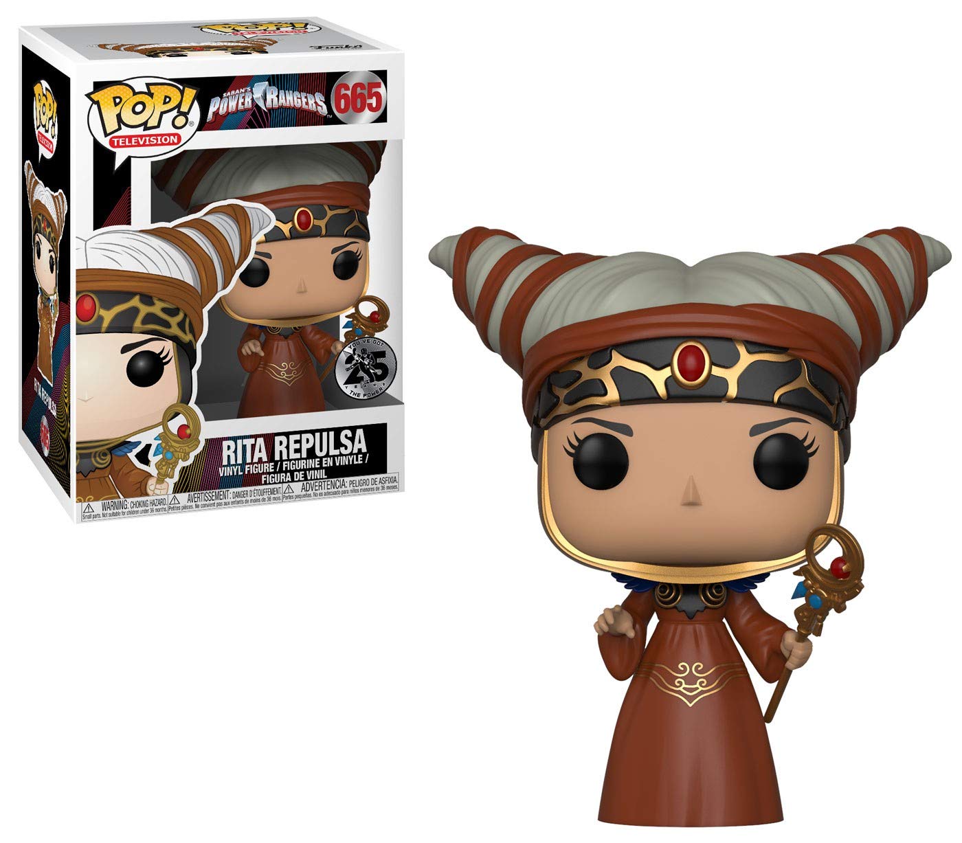 Funko Pop Television: Power Rangers - Rita Repulsa Collectible Figure, Multicolor