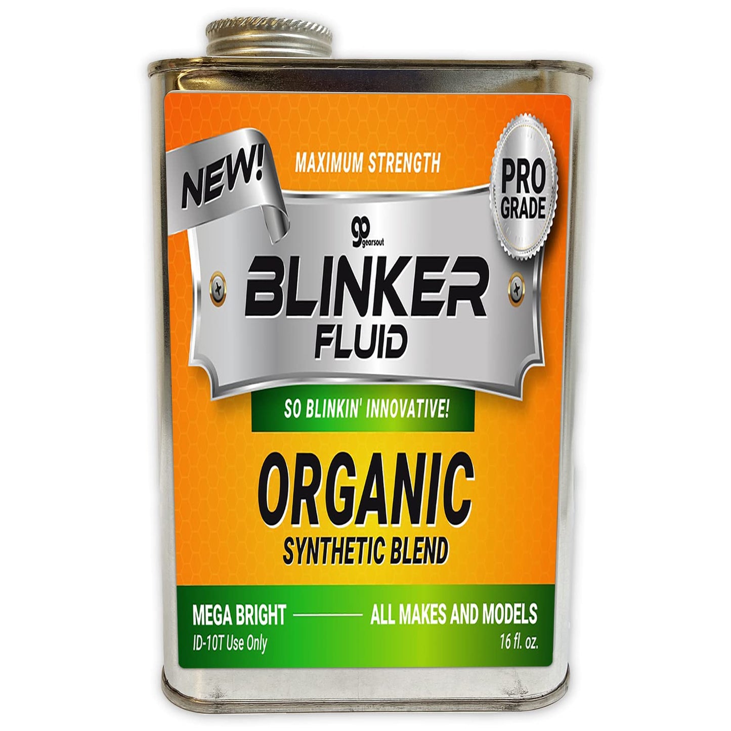Blinker Fluid - Professional Grade - Gag Gift Car Prank - Funny Empty Steel Tin Car Joke - 32Oz Of Blinker Fluid - Good For 100,000 Blinks