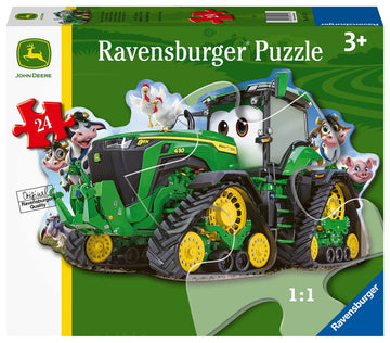 Ravensburger John Deere Tractor 24 Piece Shaped Floor Jigsaw Puzzle for Kids - 05172 - Every Piece is Unique Pieces Fit Together Perfectly 36 x 24 inches (90 x 60 cm) When Complete.