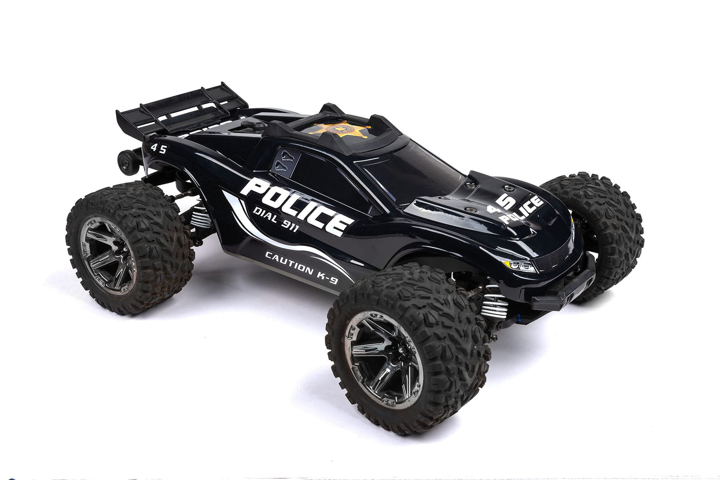 SummitLink Custom Body Police Style Compatible for Rustler 4X4, Rustler BL-2S, Rustler 4x4 Ultimate 1/10 Scale RC Car or Truck (