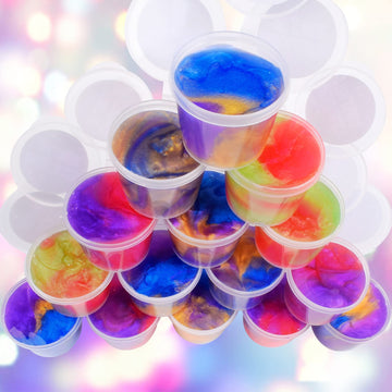 Kids Party Favors Slime Putty, 16 Pack Galaxy Slime Bulk, Slime Kit For Girls & Boys 10-12, Valentine'S Day Gifts, Birthday Gifts, Easter Basket Stuffers For Kids