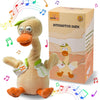 Swtoipig Talking Dancing Duck Toy Mimicking Recording Plush & Interactive Toy, Repeating What You Say, Neck Shaking Stuffed Toys