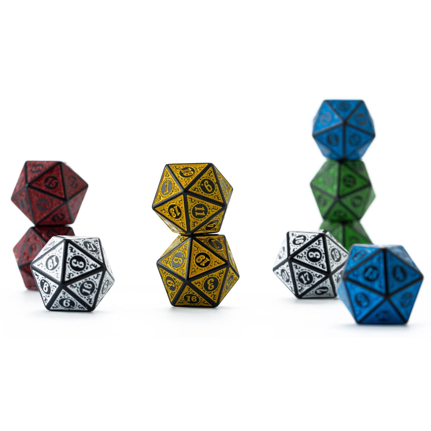 SmartDealsPro 10-Pack 20 Sided Dice D20 Polyhedral Dice for DND RPG MTG Table Game (Color 9)