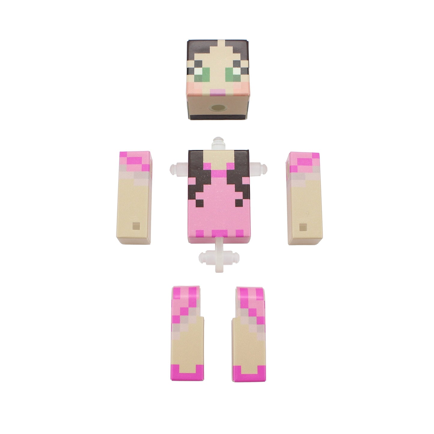 EnderToys Pink Dress Green Eyed Girl Action Figure