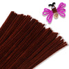 Giwrmu 100 Pieces Pipe Cleaners Chenille Stem, Brown Pipe Cleaners Craft, Fuzzy Sticks Craft Supplies, Colored Pipe Cleaner for