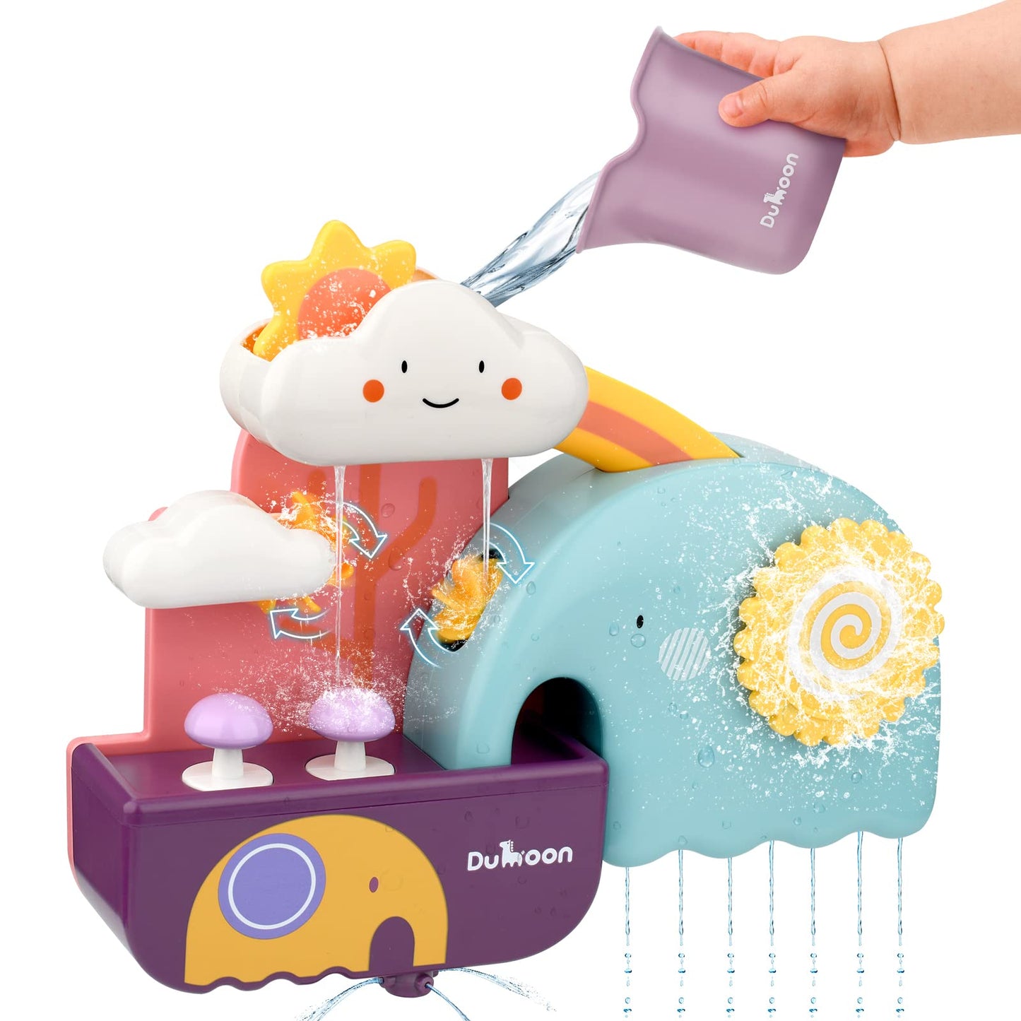 Ti-Too Baby Bath Toys, Fun Simple Physics Educational Bathtub Water Toy, Bath Time Fun Splash Toys For 1, 2, 3+ Year Old Boys Gi