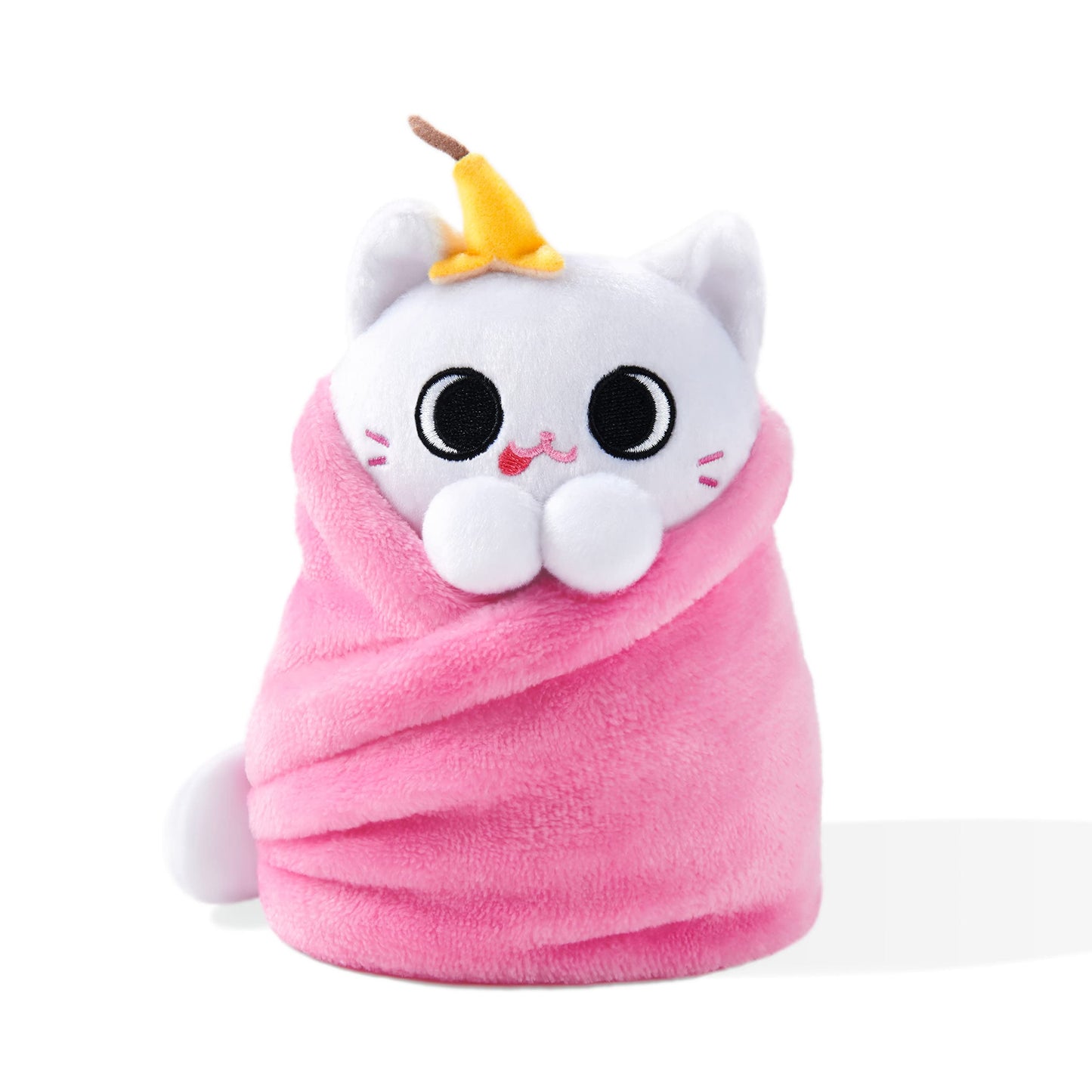 Purritos 7 Inch Plush Cat In Blanket Banana Split