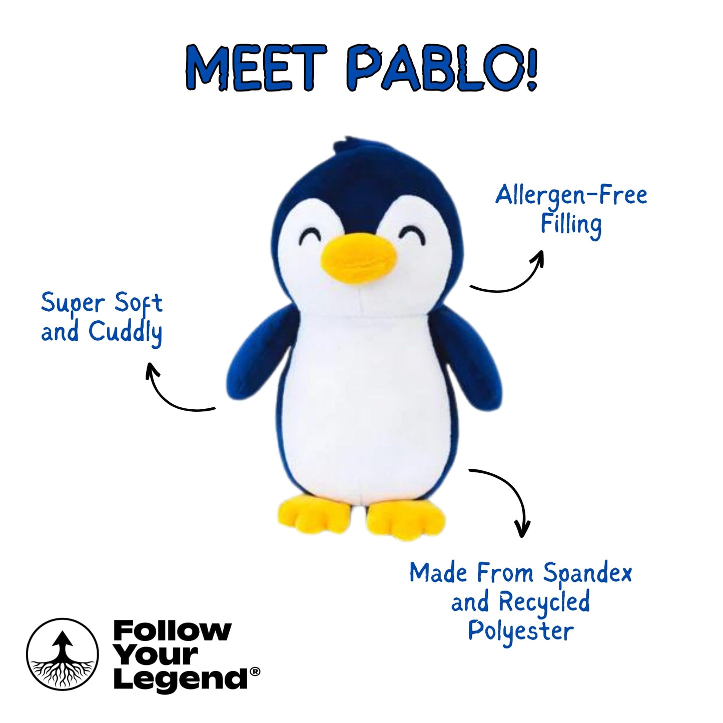 Follow Your Legend Penguin Plush - Pablo The 9 Penguin Stuffed Animal, Cute Stuffed Animals, Adopt Me Plushies, Plush Stuffed