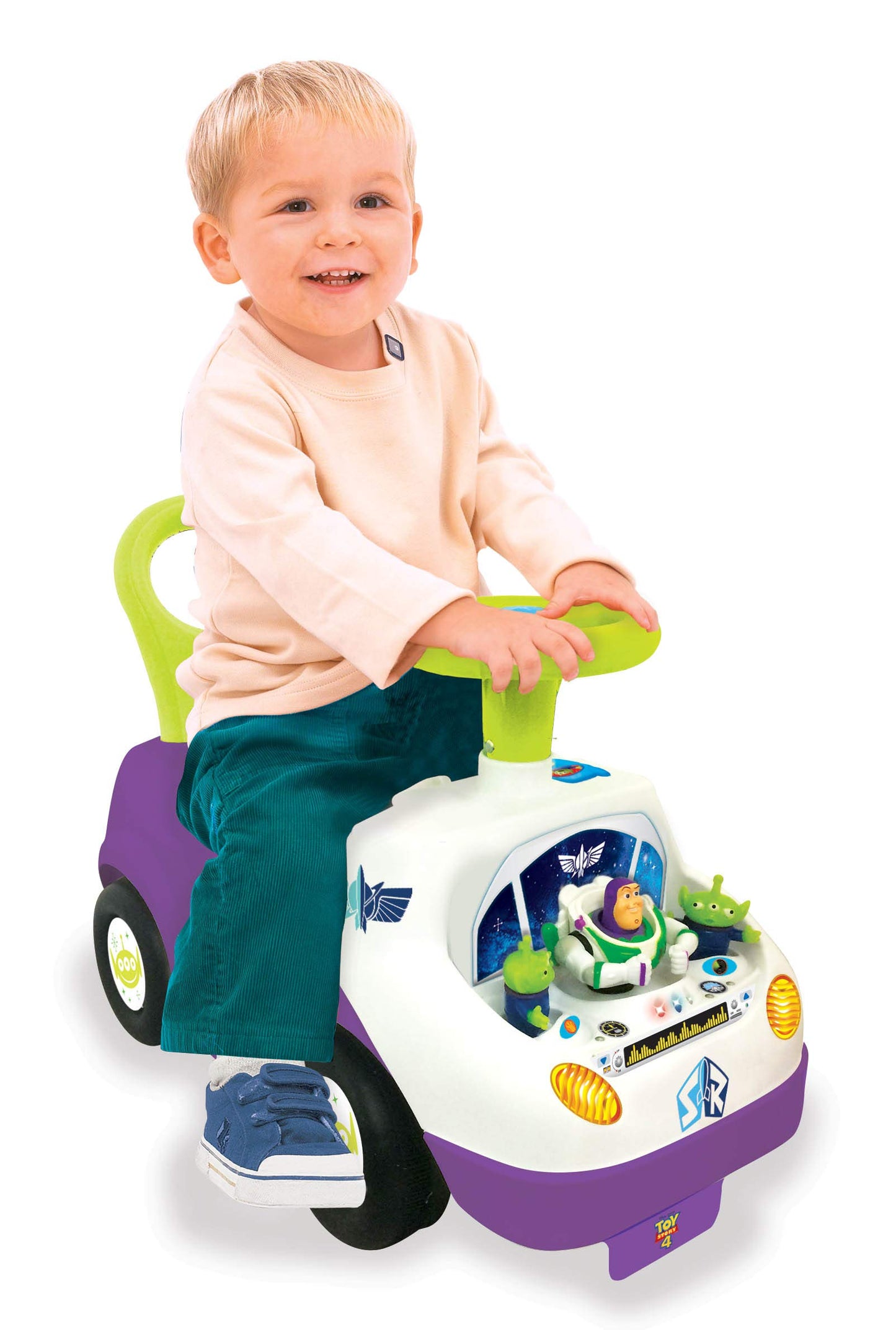 Kiddieland: My First Buzz Ride On, Plays Music And Has Flashing Lights, Dashboard Has Interactive Electronic Activites With Fun Sounds, Sturdy And Durable, For Ages 2 And Up