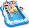 83 X 63 Extra Large Inflatable Tanning Pool Float Lounger for Adults with Backrest & Large Size Drink Holder, Water Filled Tanni