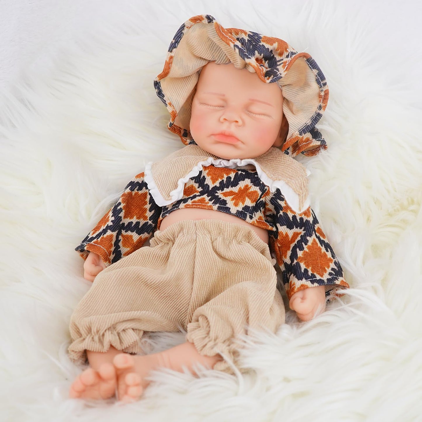 Kuiceo Reborn Baby Dolls That Lifelike -12 Inch Full Body Silicone Sleeping Baby Boy Handmade Face Realistic Body Details For Ch