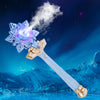 Charmregion Snowflake Toy Wand With Music Spray Light Up Wands For Kids Girls Princess Cosplay Birthday Party Favors, Blue