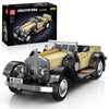 Mould King 10115 Vintage Car Building Kit, 1:16 Scale Convertible, Beige, 897 Pieces, Premium Quality Material