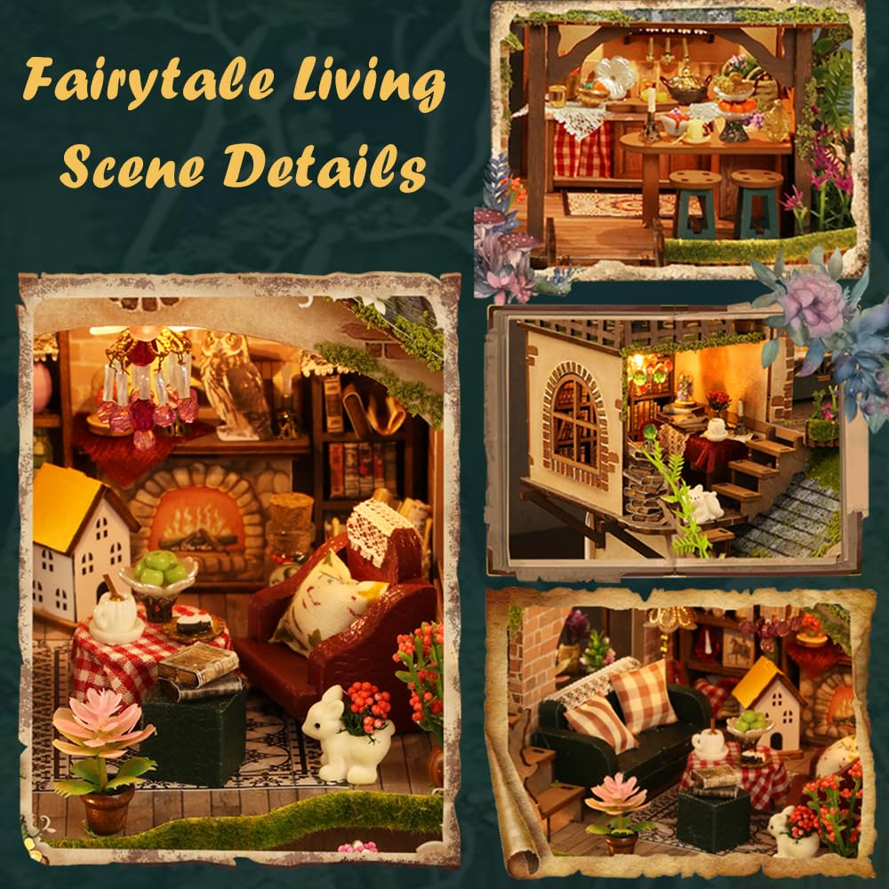 Diy Miniature Dollhouse Kit, Mini House Making Kit With Furnitures, Tiny House Kit To Build For Adults, Hobby Craft Gift For Chr