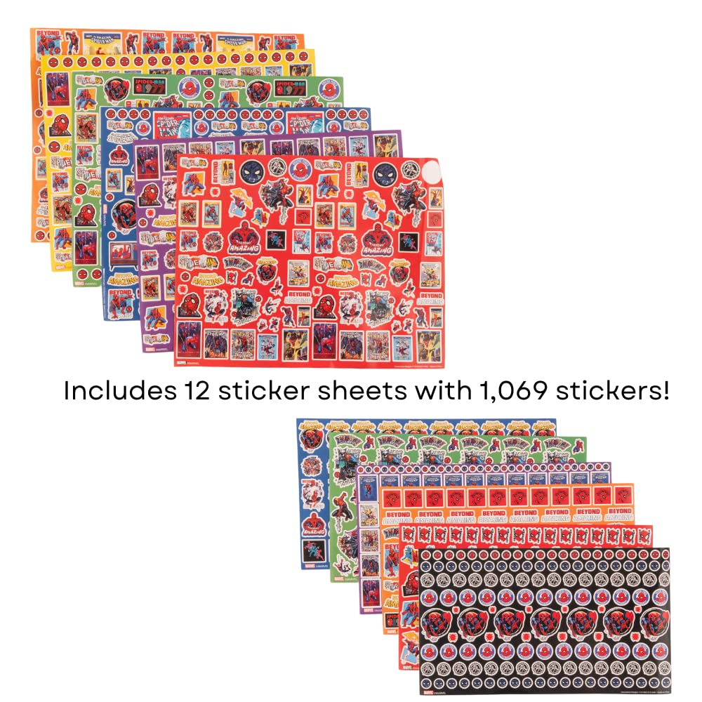 Marvel Avengers Spiderman Creative Coloring Canvas Painting And Activity Set For Kids, 1000+ Pcs