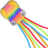 SYNCFUN Large Kite in The Rainbow Octopus- Easy-Fly Design for Kids and Adults with 328ft Line, Giant Beach Kites for Outdoor Fu