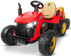 Arbeli 24V Ride On Tractor W/Tiltable & Detachable Trailer, 2X65W Motors, Eva Tires, Remote Control, Bluetooth, Shifter, Music,