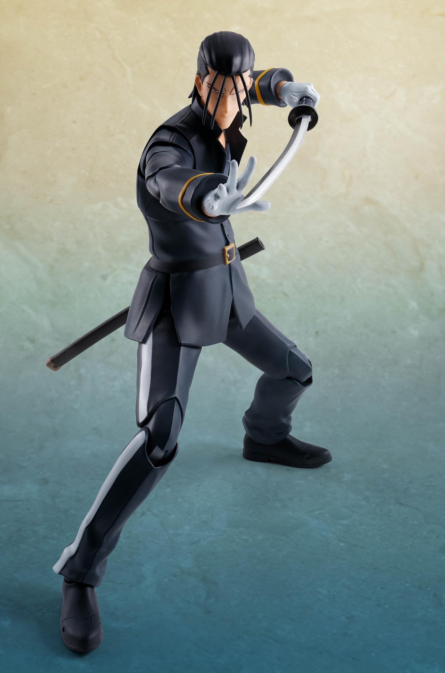 TAMASHII NATIONS - Rurouni Kenshin: Meiji decorative replica bladesman Romantic Story - Hajime Saito Bandai Spirits S.H.Figuarts Action Figure