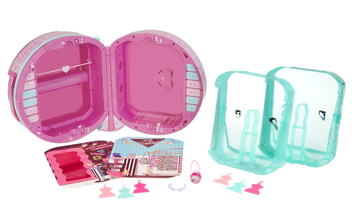 L.O.L. Surprise! Omg World Travel Fashion Closet On-The-Go With Rolling Storage Fits 4 Dolls And Accessories, Great Gift For Kids Ages 4+