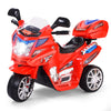 HONEY JOY Kids Motorcycle, 6V Electric Motorcycle for Kids, LED Headlights, Music, Pedal, Storage Trunk, Horn, 3-Wheeler Ride On