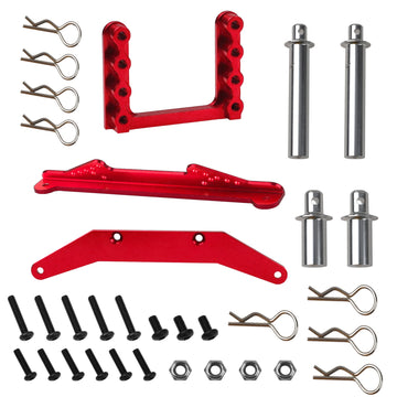 Vgoohobby Metal Front & Rear Body Mounts Body Posts Upgrade Parts Compatible with Traxxas Slash 2WD Rustler Stampede VXL 1/10 RC