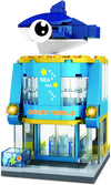 Brick Loot Exclusive Mini City Neighborhood Toy Building Block Aquarium - Custom Designed Model - Compatible With Lego And Other Major Brick Brands