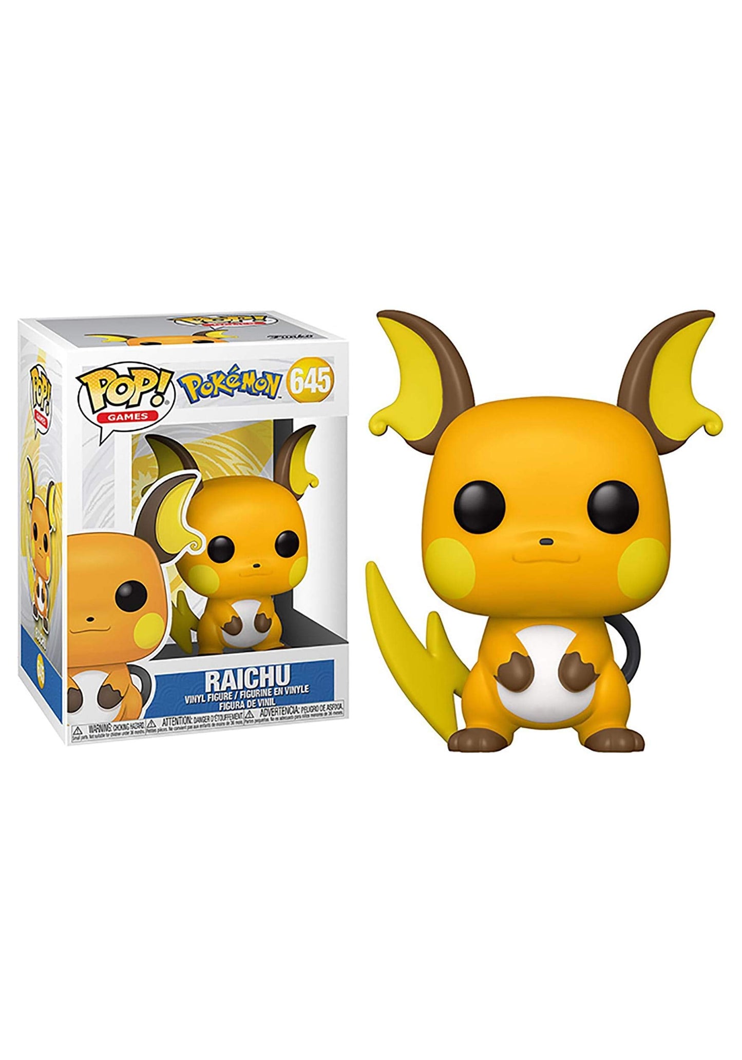 Funko Pop Games: Pokemon - Raichu Multicolor, 3.75 Inches