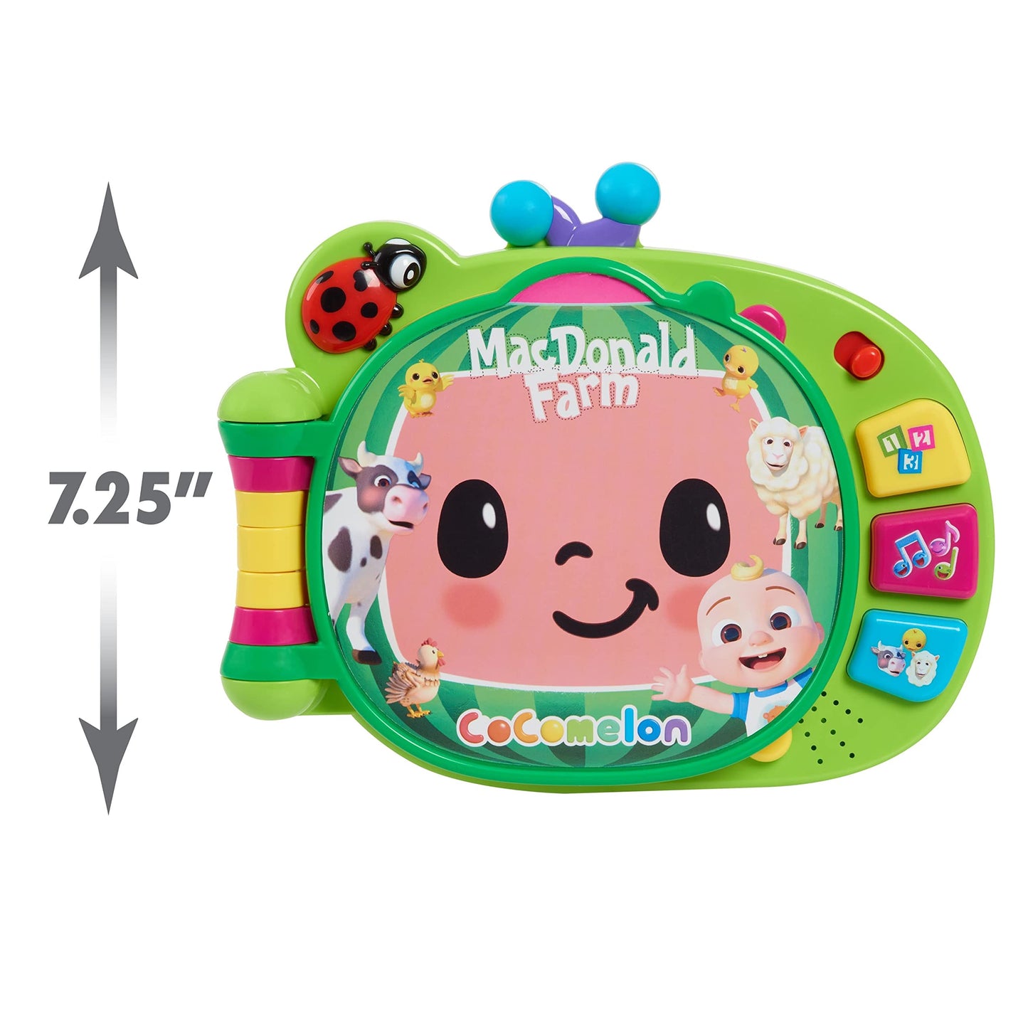 Cocomelon Learning Book Interactive Toy For Toddlers, 3 Learning Modes, Music, 50 Learning Phrases, Officially Licensed Kids Toys For Ages 18 Month
