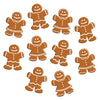 Beistle Decorative Mini Gingerbread Cutouts, Pack of 6, 5" Multi Color Cardboard, Model S22268AZ6