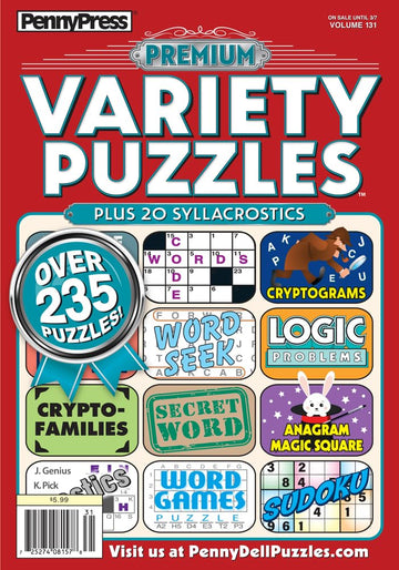 Favorite Variety Puzzles & Games 8 Pack For Adults