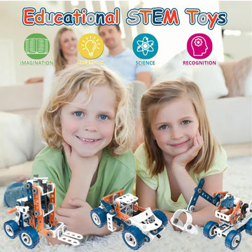 12 In 1 Stem Toys For 4 5 6 7 8+ Year Old Boy Building Toys Kids Age 4-8 5-7, 152 Pcs Construction Blocks For Preschool Kids Edu