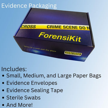 Crime Scene Evidence Packaging Forensikit Explore Crime Scene Processing Techniques, Blue