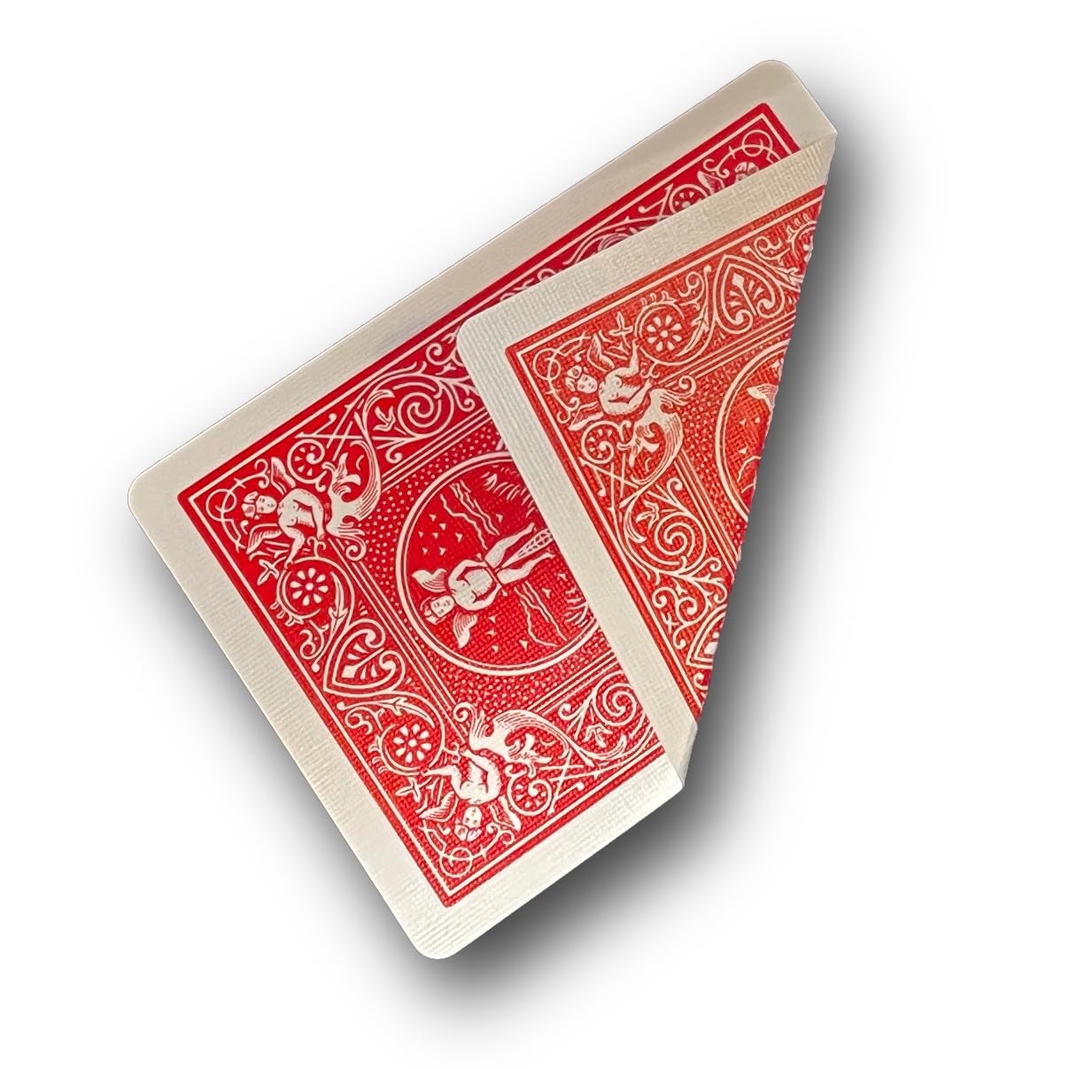 Hat Trick Magic Bicycle Rider Back Gaff Playing Card Decks (26 Red/Red 26 Blue/Blue)