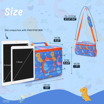 Ciseret Portable Tonies Carrying Case - Compatible With Toniebox Starter Set Tonies Figures Characters Charging Station Headphon