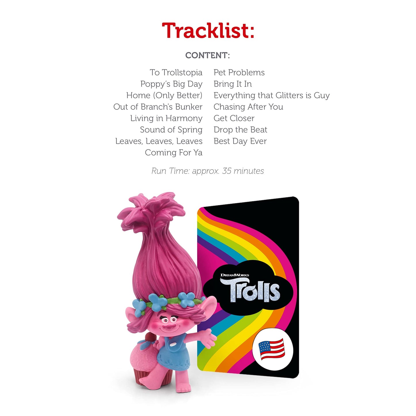 Tonies Poppy Audio Play Character From Dreamwork'S Trolls