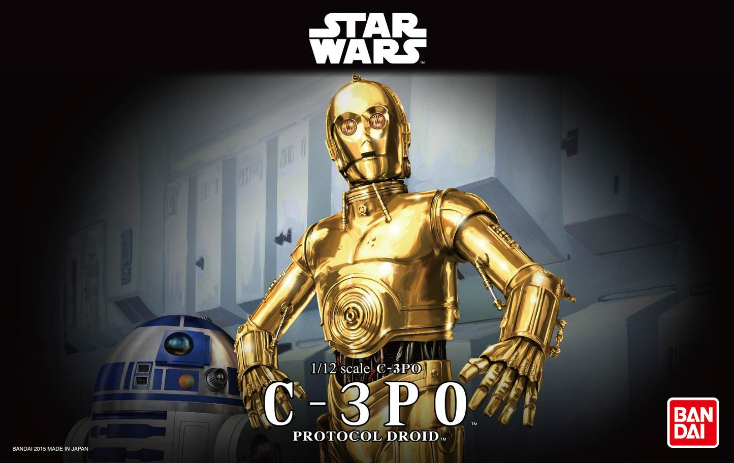 Bandai Hobby Star Wars Character Line 1/12C-3Po 'Star Wars' Action Figure, White