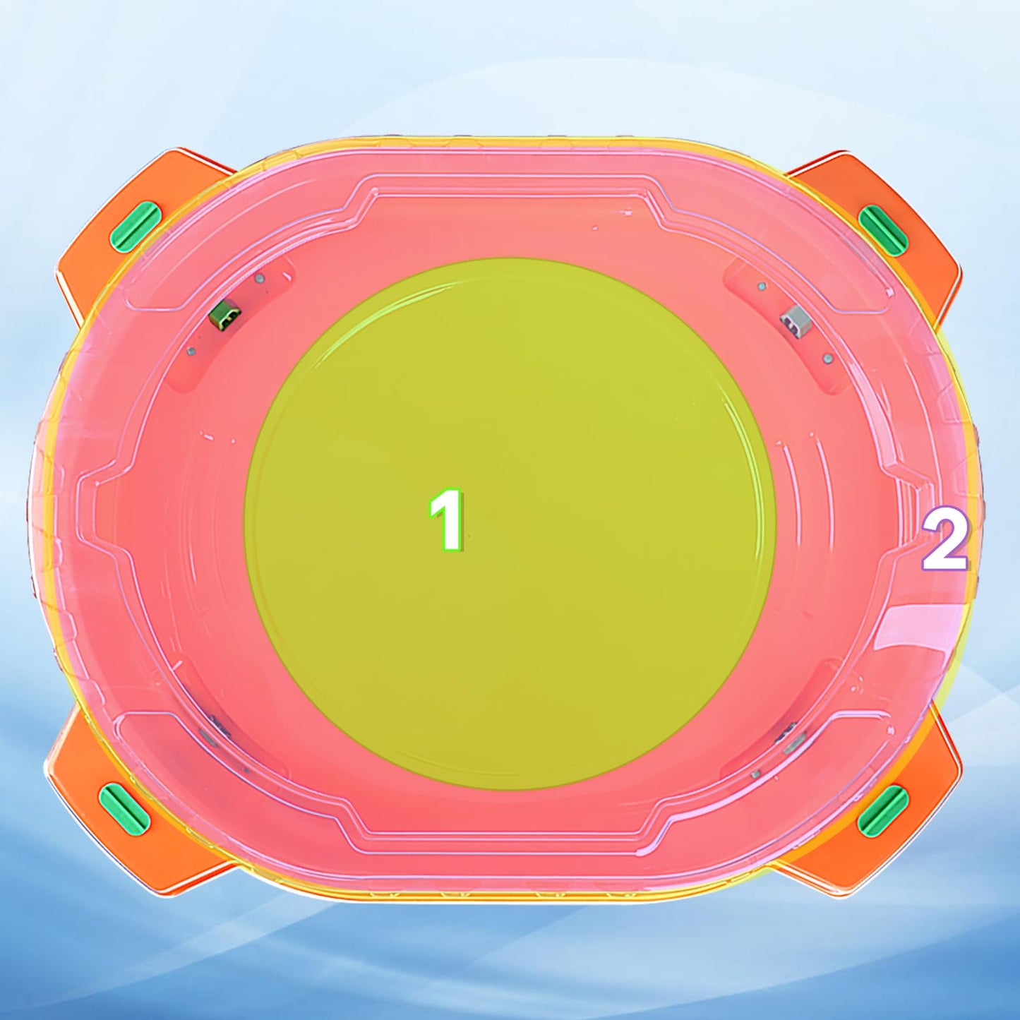 Bupasak Stadium Top Set, 12 Light Ignite Spinning Tops, 1 Stadium, 3 Launchers And 1 Grip, Metal Fusion Battling Game, Toy Gift