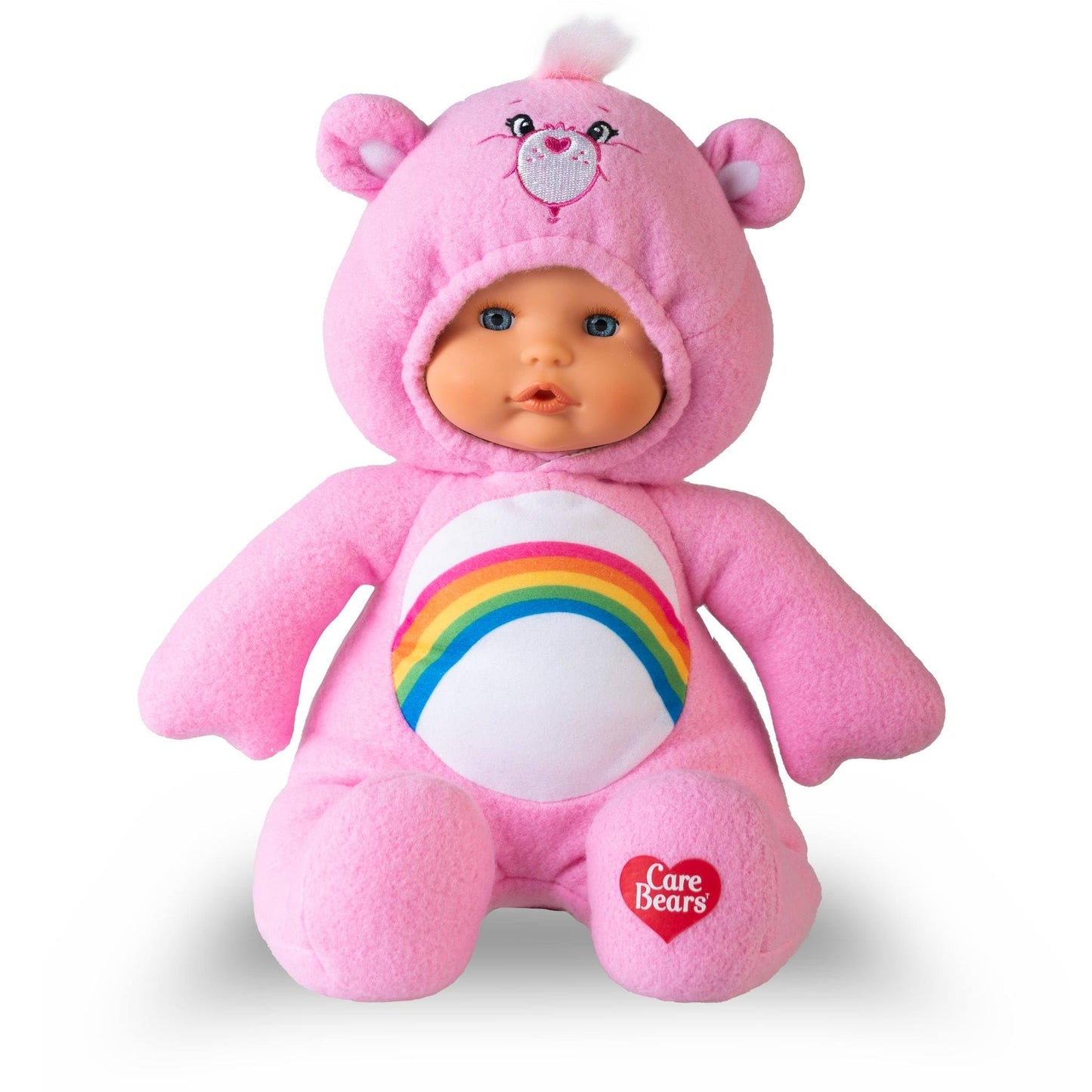 Nenuco Cheer Bear - Pink Care Bear 14'' Baby Doll With Soft Body For Ages 3+