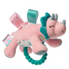 Soft Baby Rattle With Soothing Teether Ring And Sensory Tags, 6-Inches, Aroar-A-Saurus Dinosaur