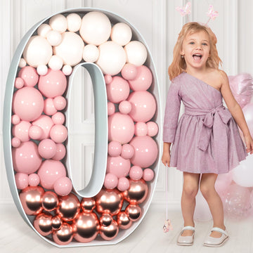 Imprsv 3Ft Mosaic Numbers For Balloons, Marquee Number, Mosaic Number Frame, Number 8 Balloon For 18Th Birthday Decorations For