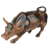 Torkia Bronze Wall Street Bull Statue - Large 6.5" Polyresin Figurine for Stock Market Enthusiasts