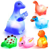 Bath Toys For Toddlers 1-3: 6 Packs Light-Up Floating Dinosaur Baby Toddler Bath Toys Set For Boys Kids Easter Christmas Birthday Gifts - Water Bathtub Shower Pool Bath Toy For Children Preschool