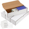 Card Box 4 Pack-3200 Count,Trading Card Storage Box With 10 Dividers&6 Labels,Card Organizer Corrugated Cardboard Storage,Card G