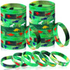 30 Pack Dinosaurs Silicone Wristbands Dinosaurs Wristband Bracelets Dinosaur Party Favors Bracelet Gifts Bag Stuffer for Jungle