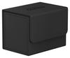 Ultimate Guard Sidewinder 80+, Deck Box For 80 Double-Sleeved Tcg Cards, Black, Magnetic Closure & Microfiber Inner Lining For Secure Storage