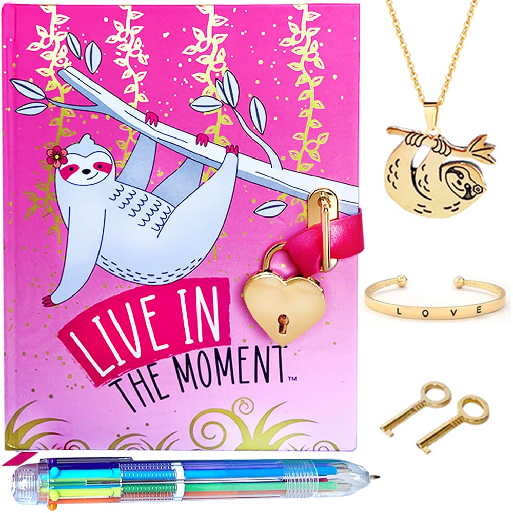 Life Is A Doodle Diary With Lock And Key For Girls - Journal With Lock Includes Secret Girls Diary For Journal Writing, Multicol