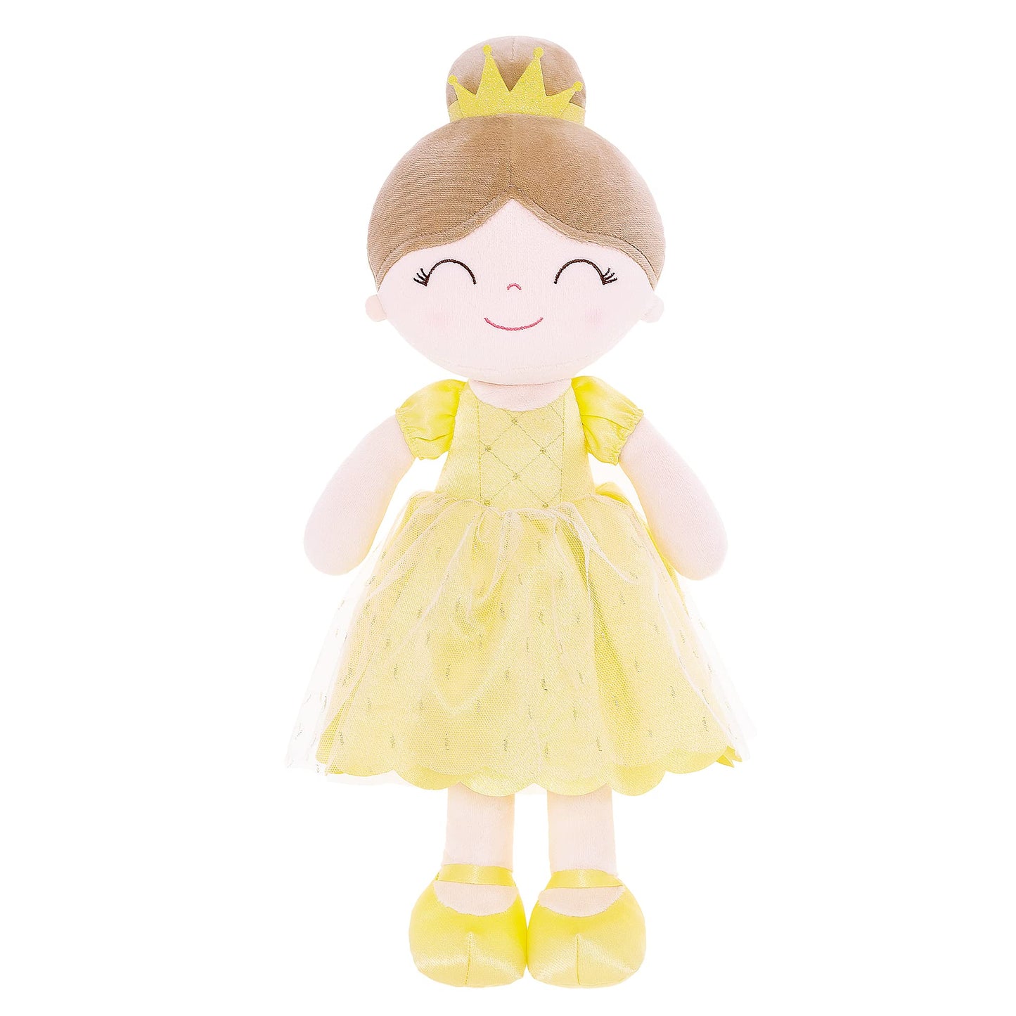 Gloveleya Dolls Princess Girls Toy First Baby Girl Gifts Soft Plush Manor Princess Doll Bella 16'' with Gift Bag